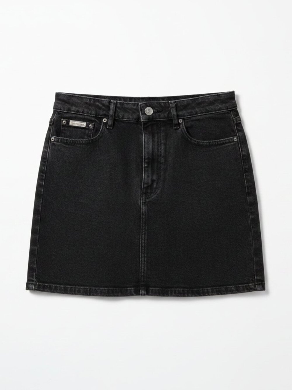 🖤 Calvin Klein Jeans Classic Washed Black Denim Mini Skirt 🖤